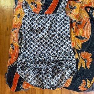 Marni Black White and Gray Geometric Bathing Suit